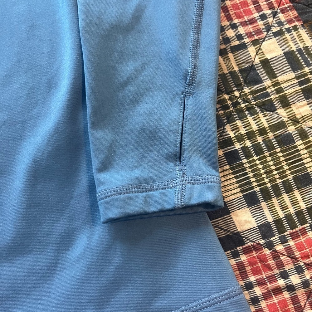 Nike Pro Steel Blue Zip Pullover - Picture 8 of 9